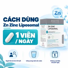 (Hàng nhập khẩu) Biocyte Zn Zinc Liposomal Hộp 90 Viên - Bổ Sung Kẽm