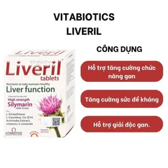 (Hàng nhập khẩu) Vitabiotics Liveril Hộp 30 Viên - Hỗ Trợ Chức Năng Gan