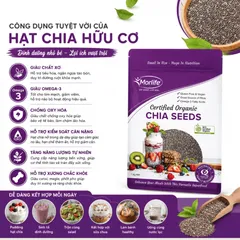 (Hàng nhập khẩu) Morlife Hạt Chia Hữu Cơ 1kg - Bổ Sung Dinh Dưỡng