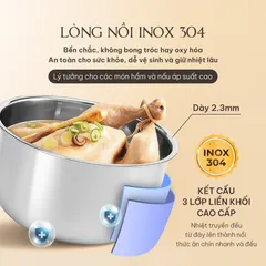 (Hàng nhập khẩu) Nồi Áp Suất Điện Hare HR-PC608 6L Màu Xanh - Lòng Nồi Inox 304 Đúc Liền Khối 3 Lớp