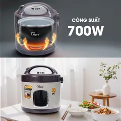 (Hàng chính hãng) Nồi Cơm Điện Hare HR-RC1802 1.8L Màu Sữa - Công Suất 700W