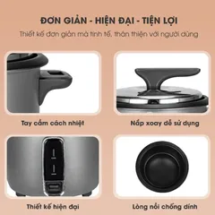 (Hàng chính hãng) Nồi Cơm Điện Hare HR-RC56G 5.6L - Công Suất 2000W