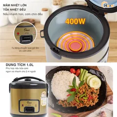 (Hàng chính hãng) Nồi Cơm Điện Hare HR-RC1006 1L - Công Suất 400W