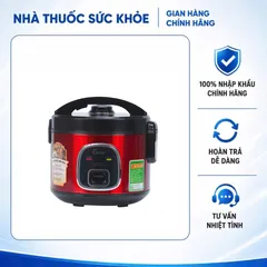 (Hàng chính hãng) Nồi Cơm Điện Hare HR-RC1203 1.2L Màu Đỏ Đen - Công Suất 500W