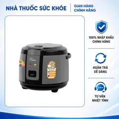 (Hàng chính hãng) Nồi Cơm Điện Hare HR-ER1806B 1.8L Màu Xám - Công Suất 700W
