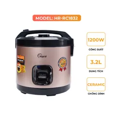 (Hàng chính hãng) Nồi Cơm Điện Hare HR-RC1832 3.2L - Công Suất 1200W