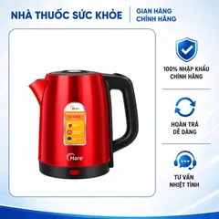 (Hàng chính hãng) Ấm Điện Đun Nước Hare HR-KE20S8 2.0L Màu Đỏ - Công Suất 1500W