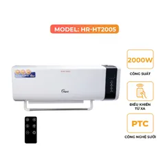(Hàng chính hãng) Máy Sưởi Gốm Treo Tường Hare HR-HT2005 - Công Suất 2000W