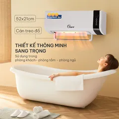 (Hàng chính hãng) Máy Sưởi Gốm Treo Tường Hare HR-HT2005 - Công Suất 2000W