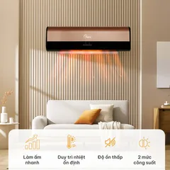 (Hàng chính hãng) Máy Sưởi Gốm Treo Tường Hare HR-HT2010 - Công Suất 3000W