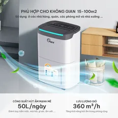 (Hàng chính hãng) Máy Hút Ẩm Hare HR-DF2550 - Công Suất 680W - 50L/ngày
