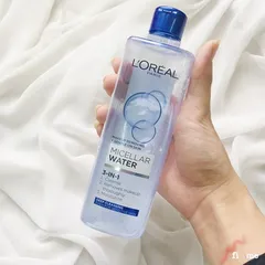 (Hàng nhập khẩu) Nước Tẩy Trang L'Oreal Micellar Water 3-in-1 Deep Cleansing Làm Sạch Sâu Lớp Trang Điểm Chai 400ml