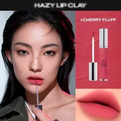 (Hàng nhập khẩu) Son Kem Bùn 3CE Hazy Lip Clay Cherry Fluff Hồng Anh Đào 4g