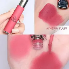 (Hàng nhập khẩu) Son Kem Bùn 3CE Hazy Lip Clay Cherry Fluff Hồng Anh Đào 4g