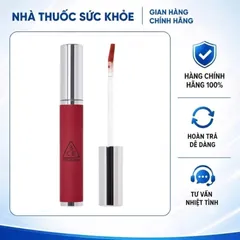 (Hàng nhập khẩu) Son Kem Lì 3CE Hazy Lip Clay Whip Red Màu Đỏ Gạch