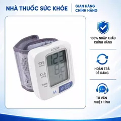 (Hàng nhập khẩu) Máy Đo Huyết Áp Điện Tử Cổ Tay Citizen CH-650