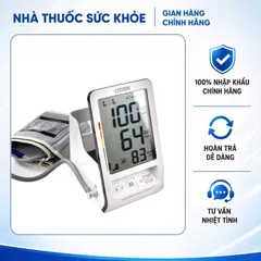 (Hàng nhập khẩu) Máy Đo Huyết Áp Điện Tử Bắp Tay Citizen CH-456
