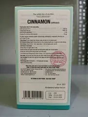 Viên uống hỗ trợ đường huyết Sanct Bernhard Cinnamon Capsules - Chiết xuất quế tự nhiên, cải thiện chuyển hóa, ổn định chỉ số đường huyết - Hàng nhập khẩu 30 viên