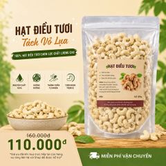 Hạt Điều Tươi Nguyên Hạt CAOFOOD 500g - Lý Tưởng Dùng Nấu Sữa Hạt, Cháo, Ngũ Cốc Dinh Dưỡng, Chất Lượng Cao, Trung Bình Phước