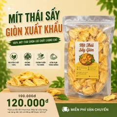 Mít Thái Sấy Giòn CAOFOOD 500g - Snack Nguyên Cánh 100% Tự Nhiên, Vị Ngọt Nguyên Bản, Đặc Sản Việt Nam, Ăn Vặt Khỏe Mạnh