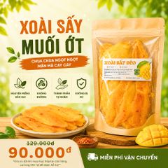 Xoài Sấy Dẻo CAOFOOD 500g - Snack Ngon Từ Xoài Cát Tươi Nguyên Chất, Không Chất Tạo Màu, Thực Phẩm Sạch An Toàn