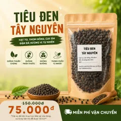 Tiêu đen Đaklak CAO Food 100g - Hạt tiêu sạch tự nhiên, gia vị ngon cho bếp Việt, xuất xứ Đaklak, an toàn vệ sinh chất lượng cao