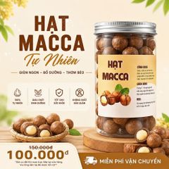 Hạt Macca Đaklak CAO FOOD 500gr - Loại 1 Nứt Vỏ To, Ngọt Bùi, Dinh Dưỡng Tự Nhiên, Hạt Ăn Liền, Giàu Chất Xơ, Thích Hợp Tặng Quà