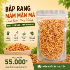 500GR Bắp rang mắm mặn mà CAOFOOD siêu ngon, thấm đậm vị, ăn là ghiền - món ăn siêu ngon phải thử