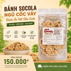 Bánh Ngũ Cốc Vảy Mixed Socola Chips - Bánh Dinh Dưỡng Giòn Tan Nhà Làm, Ăn Vặt Ngon, Không Chất Bảo Quản