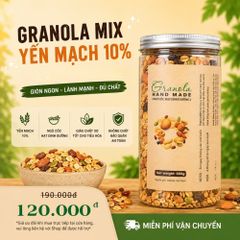 Ngũ Cốc Granola CAOFOOD Nướng Mật Ong - Hạt Dinh Dưỡng Giòn Ngon, Không Chất Bảo Quản - Thực Phẩm Healthy, Keto, Ăn Kiêng, Mẹ Bầu
