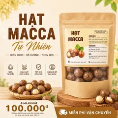 Hạt Macca Size Trung 500g CAOFOOD - Hạt Nguyên Vỏ Ngon, Béo Bùi - Thực Phẩm Lành Mạnh Cho Gia Đình, Không Đường, Không Chất Bảo Quản