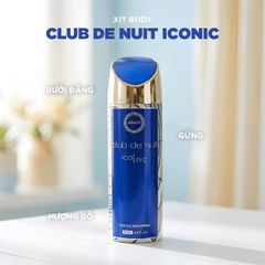 Xịt thơm toàn thân Armaf Club De Nuit Iconic Body Spray 200ml Chính hãng