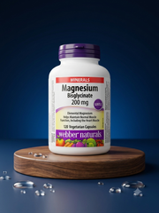 Viên uống Webber Naturals Magnesium Bisglycinate 200mg, tăng khả năng 