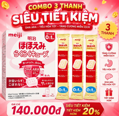 Tách lẻ 1 thanh sữa Meiji nội địa Nhật cho bé từ 0-1 tuổi (Combo 3 thanh tiết kiệm)
