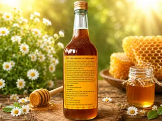 Mật ong 100%  tự nhiên nguyên chất chai 650ml