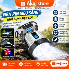 Đèn Pin Đội Đầu Siêu Sáng Proki 2400mAh Bền Bỉ, Chống Thấm, Tiện Lợi