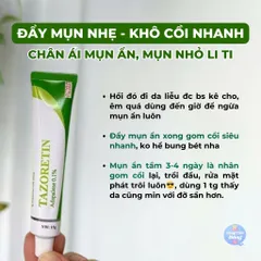 Gel Chấm mụn đẩy mụn ẩn gom cồi mụn Tazoretin Xanh, Micro Benzo Benz