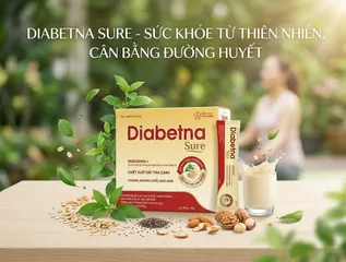 Gói Sữa Diabetna Sure 20g- Sữa hạt dành cho người tiểu đường