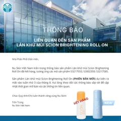 Lăn khử mùi Scion Nuskin - Khử mùi hiệu quả, an toàn cho da nhạy cảm, dưỡng ẩm và mang lại sự tự tin suốt cả ngày.