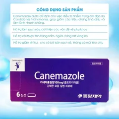 Hộp 6 viên Canemazole Hàn Quốc đũa thần Innergel cho chị em phụ nữ 