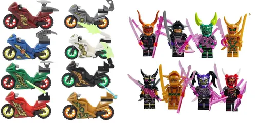 [RẺ NHẤT THỊ TRƯỜNG] Set 8Xe +8Ninja Mô Hình Lắp Ghép Ninja Siêu Đẹp Cho Bé Bigcitybuy