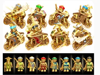 [RẺ NHẤT THỊ TRƯỜNG] Set 8Xe +8Ninja Mô Hình Lắp Ghép Ninja Siêu Đẹp Cho Bé Bigcitybuy