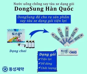 Nước say xe dongsung hàn quốc dạng lọ 30 ml và gói 20 ml