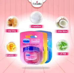 Sáp Dưỡng Da Vaseline Fobelife 7gr và 50gr Không Màu, Dưỡng Ẩm Giữ Ẩm