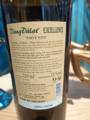 Vang Trắng Excellence  12%Độ Chai 750mil - Vang Đà Lạt Ladofoods