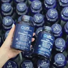 iên uống dầu cá Omega-3 Life Extension Super Omega-3 Plus – 120v