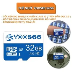 Thẻ nhớ microSDHC Yoosee Pro Plus 32GB A1 U3 4K 95MB/s - chuyên điện t