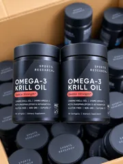 Sports Research Omega-3 Krill Oil Double Strength 1000mg –60v