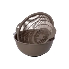 Bộ CHẬU RỔ TRÒN (Com Bo 3 Chậu) 2375+2376+2377 Dụng Cụ Bếp Đa Năng