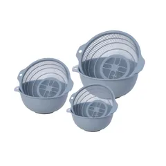 Bộ CHẬU RỔ TRÒN (Com Bo 3 Chậu) 2375+2376+2377 Dụng Cụ Bếp Đa Năng
